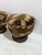 1940s Art Deco Italian Poufs in Walnut and Velvet, 1940, Set of 3 For Sale - Image 5 of 12