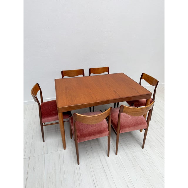 Wood Mid-Century Danish Extendable Teak Dining Table, 1960s For Sale - Image 7 of 11