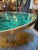 Contemporary Contemporary Round Malachite Stone Top Dining Table With Solid Brass Base For Sale - Image 3 of 8