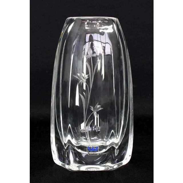 Kosta Boda Vintage Swedish Kosta Crystal Vase For Sale - Image 4 of 7