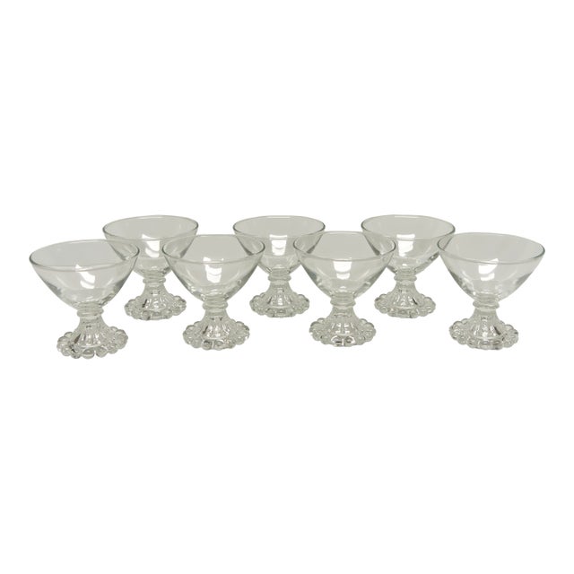 Boopie Bubble Sherbet Footed Cups Set of 7 For Sale