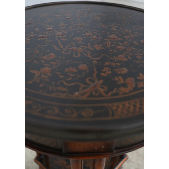 Theodore Alexander Faux Bamboo Chinoiserie End Table For Sale - Image 9 of 14