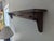 Farmhouse Vintage Wooden Wall Shelf With Peg Hooks For Sale - Image 3 of 11