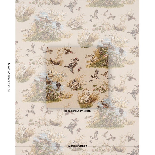 Inspired by a design in our archive, Dog & Duck is a lively woodland scene with a charming retro look. Printed on 100%...