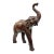 Mid Century Striding Leather Elephant For Sale