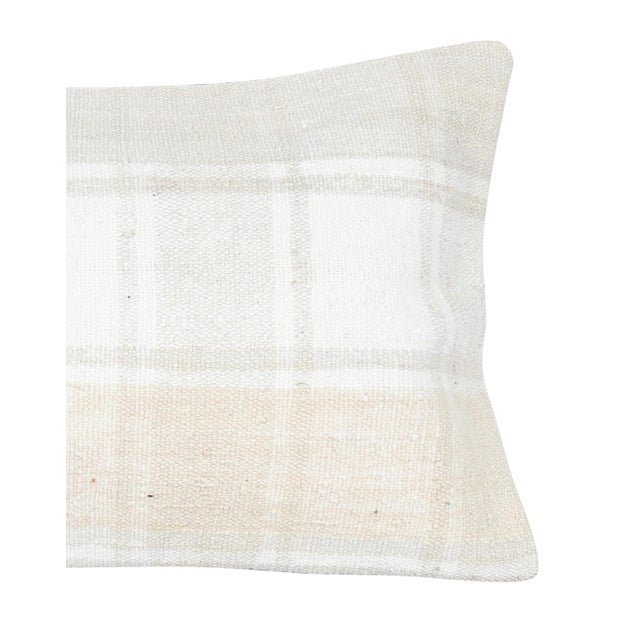 Traditional 14"x24" Hemp Cushion Cover. Kilim Pillowcase. Farmhouse Lumbar Pillow Cover For Sale - Image 3 of 4
