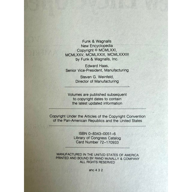 Light Gray 1980s Funk & Wagnalls Complete Encyclopedia Set of 30 Books With Atlas For Sale - Image 8 of 11