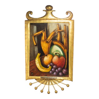 “Slippery on the Bottom” Oil on Board Still Life Painting by Jeff Sutherland For Sale