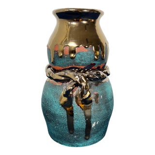 Modernist Italian Brutalist "Corda" Gourd Vessel For Sale