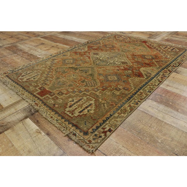 Antique Persian Shiraz Rug - 03'04 X 05'00 For Sale In Dallas - Image 6 of 10