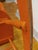 1977 Danish Modern Style Rocker in Original Orange Paint For Sale - Image 9 of 12