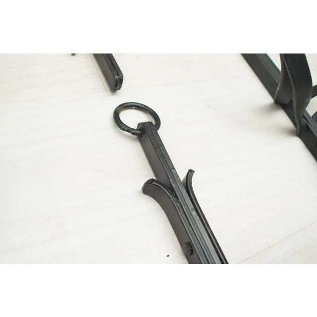 Hand-Forged Iron Wall Mounted Candleholders, 1950s, Set of 4 For Sale - Image 17 of 18
