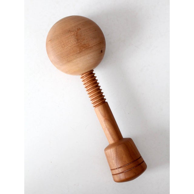 Vintage Mid-Century Turned Wood Nutcracker For Sale - Image 11 of 14