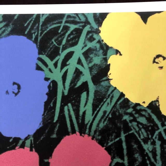 1990s 1990s After Andy Warhol "Poppy Flowers" Lithograph For Sale - Image 5 of 11