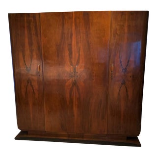1940's Vintage Art Deco Armoire For Sale