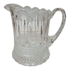 Vintage Sutton Place Crystal Water Pitcher by Godinger