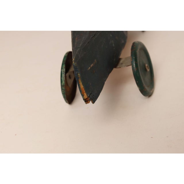 Vintage Handcrafted Wooden and Metal Soap Box / Pinewood Racer For Sale - Image 14 of 16
