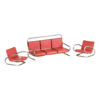 Functionalism Doll Sofa Set,1920s, Set of 3 For Sale
