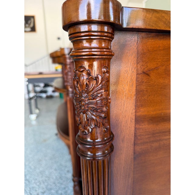 Wood 1920s Magnificent Mahogany Sideboard by Pothast of Baltimore, Attributed For Sale - Image 7 of 16