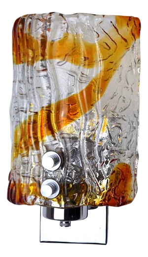 Italian Murano Glass Wall Lights from Mazzega, 1970s