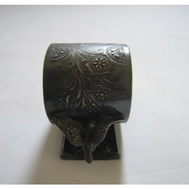American Antique Meriden Silverplate Napkin Ring For Sale - Image 3 of 5