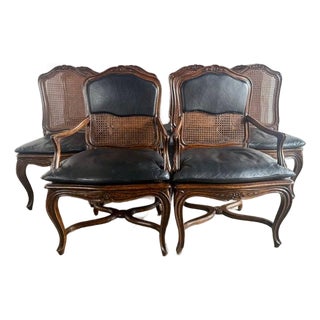 Ten French Provincial-Style Dining Chairs For Sale