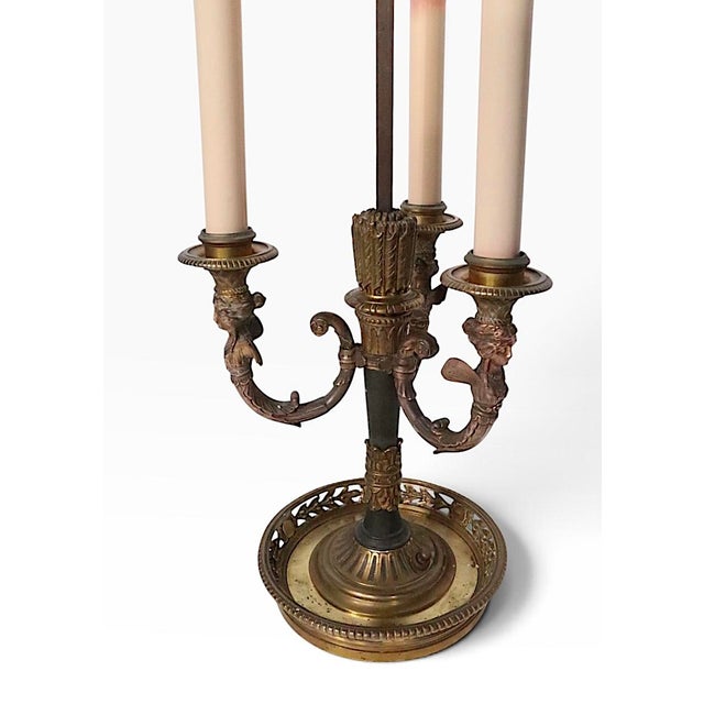 Vintage French Bouillotte Table Lamp For Sale - Image 4 of 18