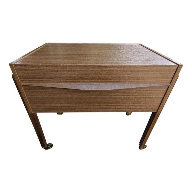 Vintage Rolling Sewing Cabinet, 1970s For Sale - Image 11 of 11