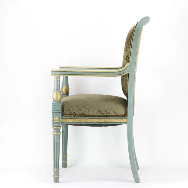 Pair of Vintage Hand Carved Armchairs For Sale - Image 4 of 12