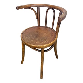 Antique Bentwood Thonet Style Accent / Corner Chair by Luterma, Estonia For Sale