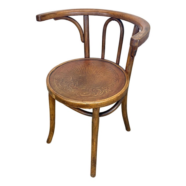 Antique Bentwood Thonet Style Accent / Corner Chair by Luterma, Estonia For Sale