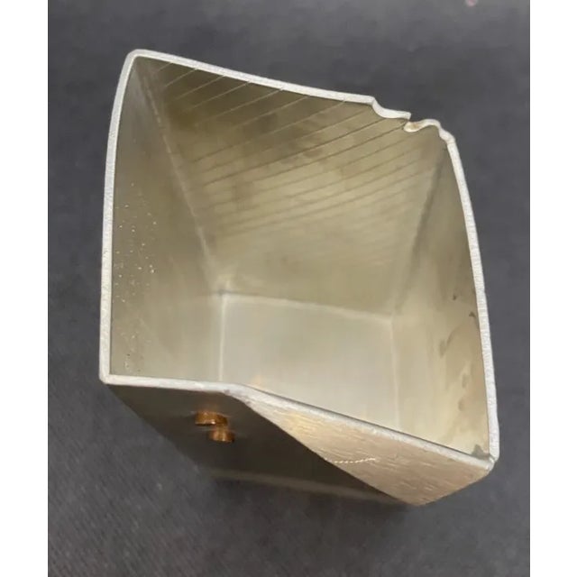 Jm Jon Micheal Route 1987 Artisian Pewter Vase For Sale - Image 4 of 7