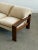Mid 20th Century Loveseat in Linear Velvet For Sale - Image 11 of 11