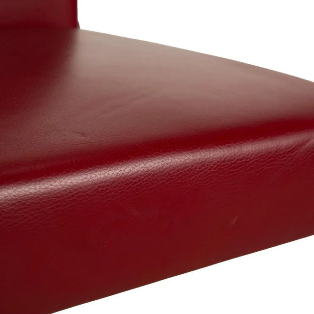 Jason Cantilever Chairs in Red Leather from Walter Knoll / Wilhelm Knoll, Set of 8 For Sale - Image 4 of 15
