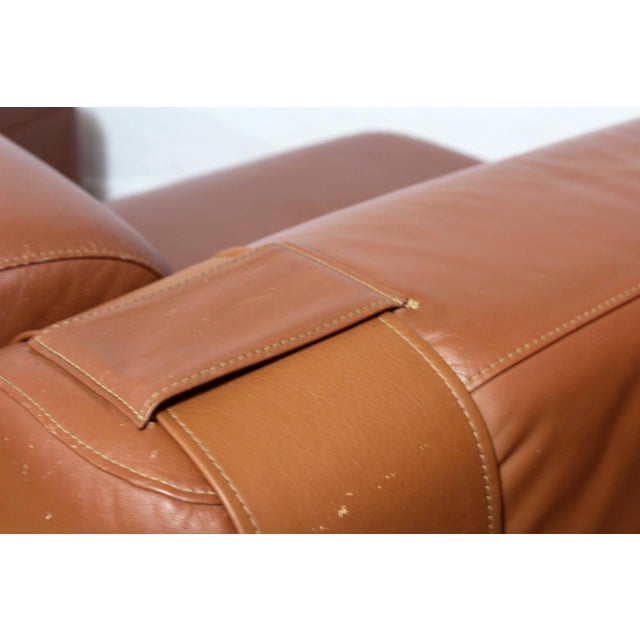 Leather Model 932 Modular Sofa by Mario Bellini for Cassina, 1960s, Set of 3 For Sale - Image 16 of 18