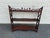 Antique Edwardian Ornate Solid Mahogany Hand Carved Wall Shelf Wall Display Wall For Sale In Washington DC - Image 6 of 11