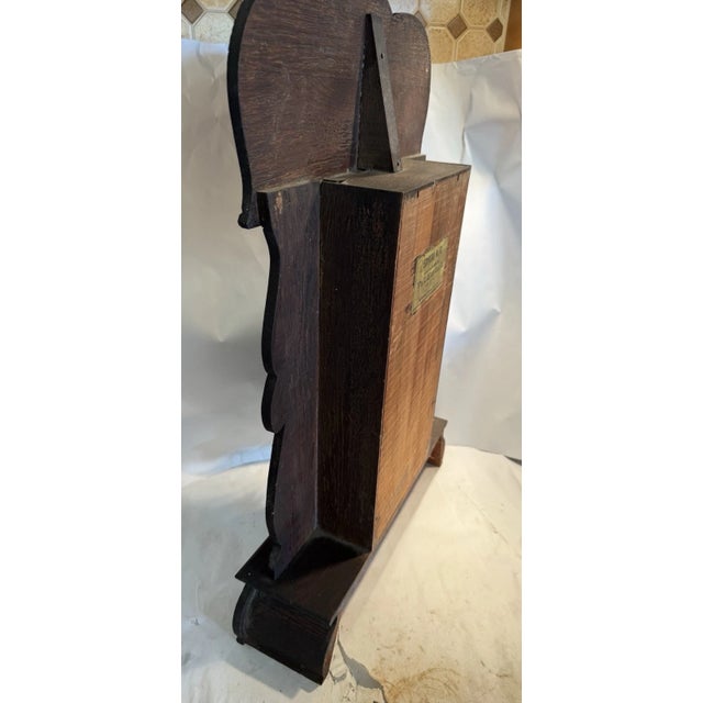 Brown Antique Gilbert Parlor Mantel Clock For Sale - Image 8 of 9