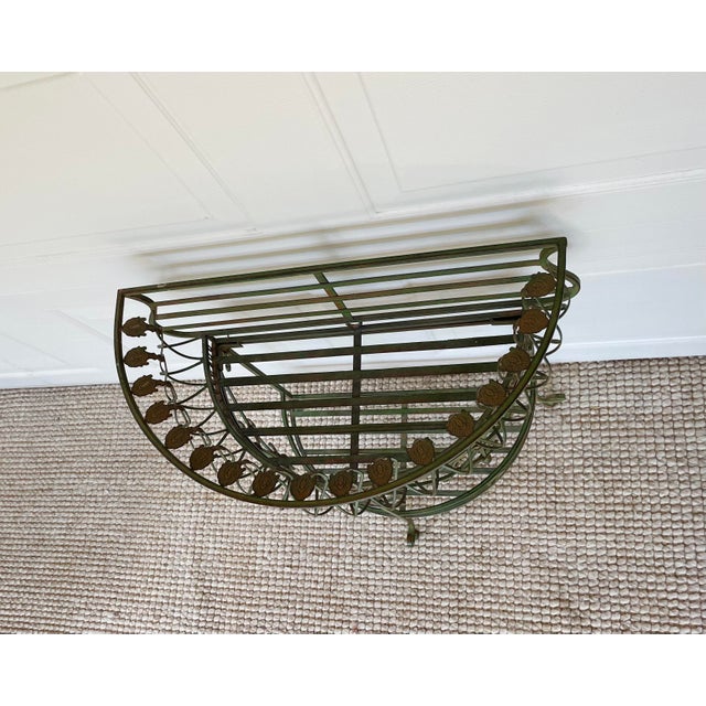 Vintage French Styled Iron TwoTiered Plant Stand Chairish