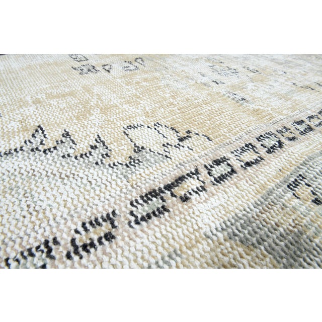 1970s Vintage Persian Handmade Wool Cotton Area Rug For Sale - Image 9 of 11