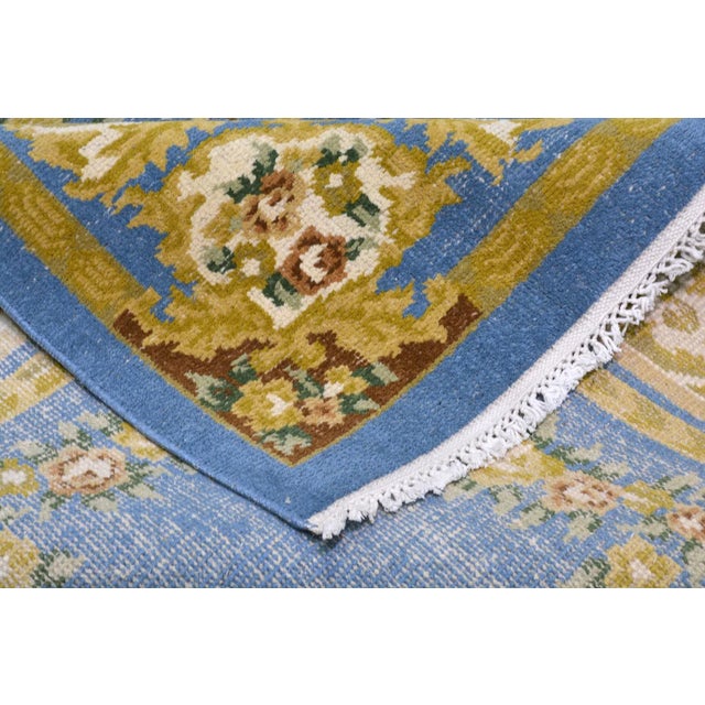 Vintage Chinese Art Deco Hand Knotted Wool Rug,7'7'' X 10' For Sale In New York - Image 6 of 6