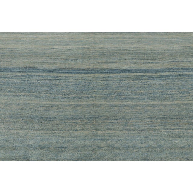 2010s Rug & Kilim’s Contemporary Oversized Rug in Beige and Blue Tones For Sale - Image 5 of 9