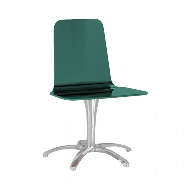 Luwan Swivel Chair in Powder-Coated Aluminum by Altreforme For Sale - Image 4 of 8