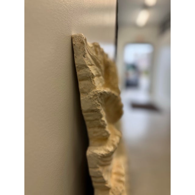 Vintage Serge Roche Style Palm Frond Plaster Mirror For Sale In Nashville - Image 6 of 10