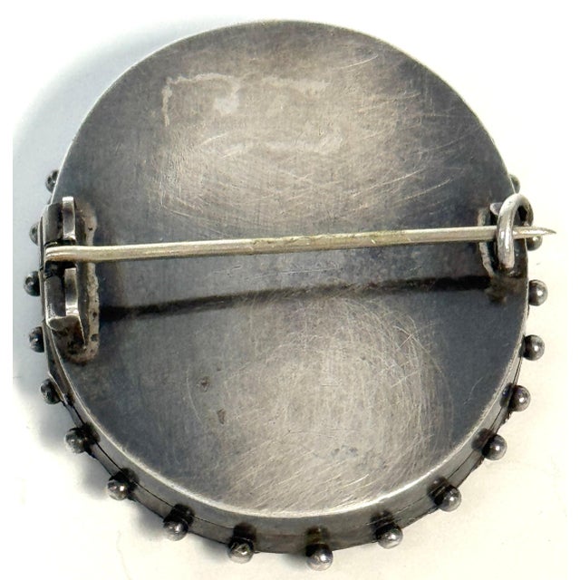 Russian Silver and Enamel "Mizpah" Sentimental Brooch, Judaica Interest, C. 1885 For Sale - Image 17 of 18