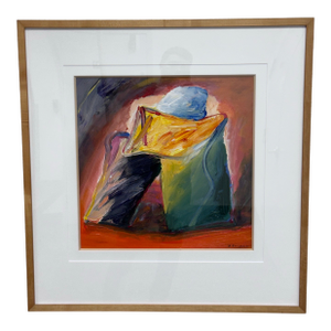 Circa 2001 Albert E. Smith Custom Framed Abstract Painting