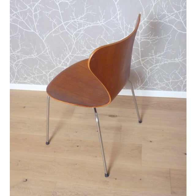 Fritz Hansen Model 3107 Dining Chair in Teak by Arne Jacobsen for Fritz Hansen, 1967 For Sale - Image 4 of 7
