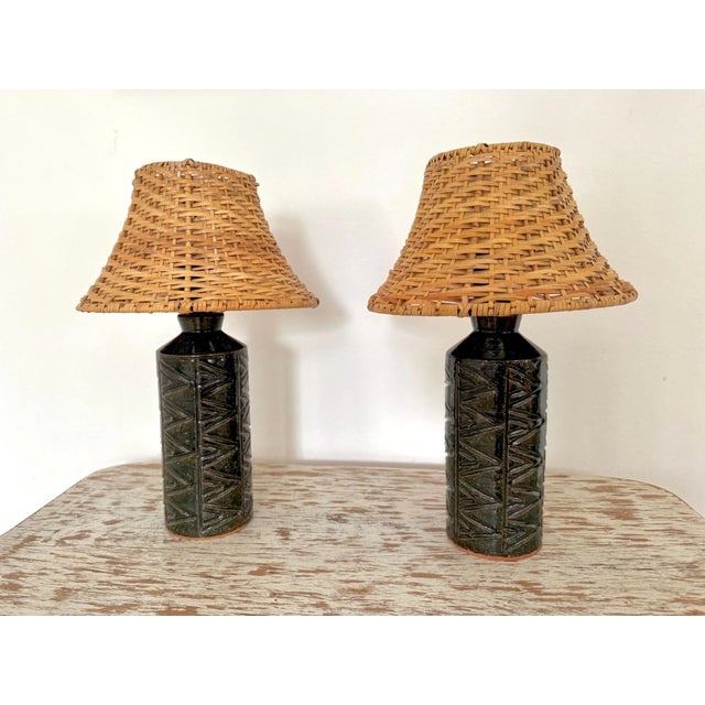 Vintage Swedish Ceramic Table Lamp, 1960s, Set of 2 For Sale - Image 13 of 15