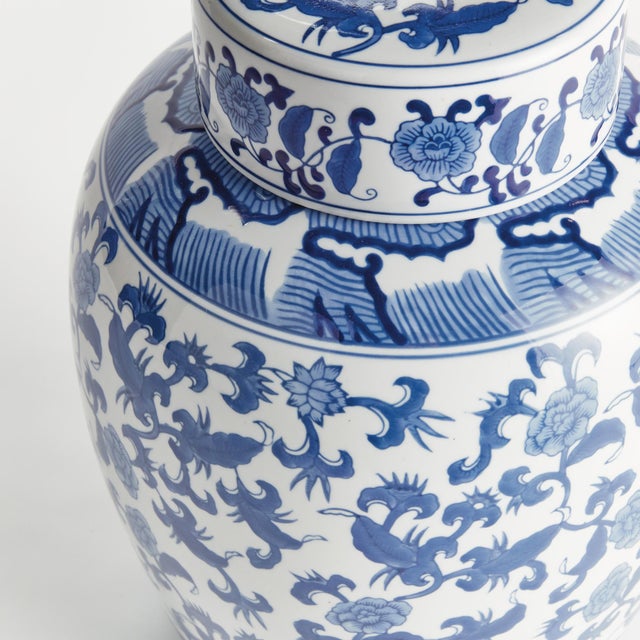 Kenneth Ludwig Chicago Barclay Butera Dynasty Blossom Lidded Jar For Sale - Image 4 of 7