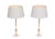 Very nice pair of elegant Table lamps . Brass Pineapples on a Lucite base . Hollywood Regency in style . Good quality...