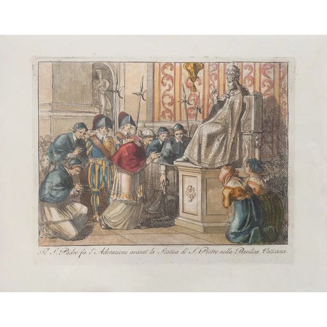 The Holy Father - adoration is an original Hand-colored etching artwork realized after the Italian artist Bartolomeo...